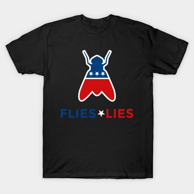 GOP Flies and Lies T-Shirt by designedbygeeks